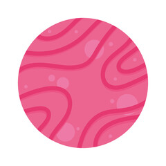 pink planet space outer