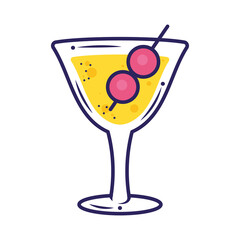 yellow cocktail drink cup