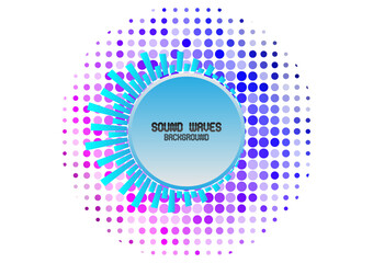 Abstract sound wave background design