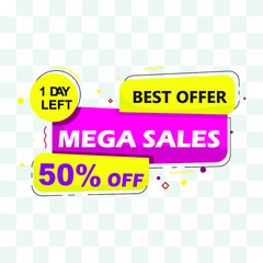 Mega Sales Banner  Design Template