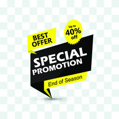 Special Promotion sale discount banner template