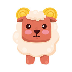 cute lamb farm animal