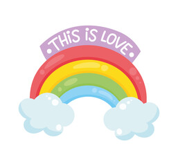 this is love rainbow