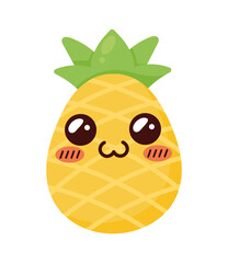 pineapple kawaii fruit