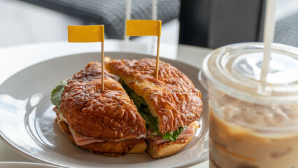 sandwich with smoked salmon