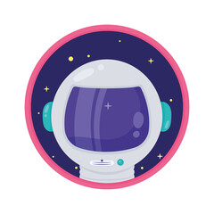 astronaut space outer sticker