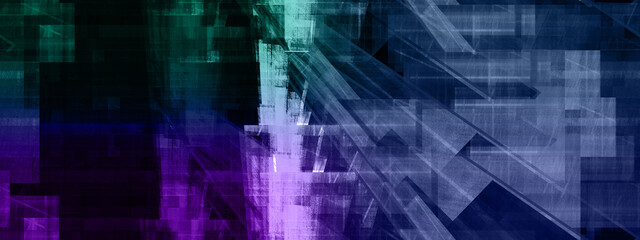 Abstract glitch art background image.