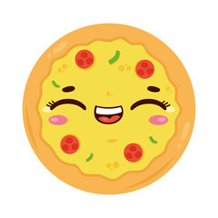 pizza kawaii food