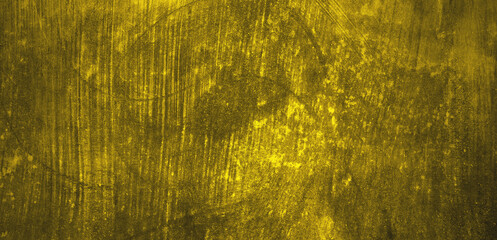Dirty yellow cement wall for background