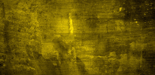 Dirty yellow cement wall for background