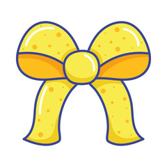 yellow bow ribbon