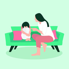 Mom convicting her kids