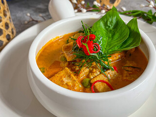 Panang Curry With Pork. Thai food