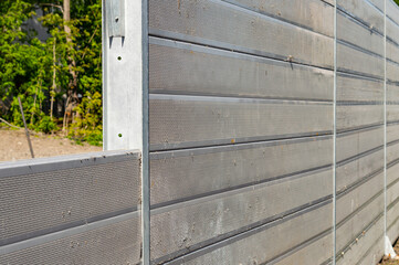 unfinished noise barrier