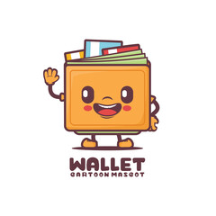 Fototapeta premium wallet cartoon mascot illustration vector