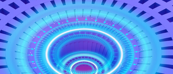 Creative idea Technology and hole Innovation background for Cyber Space and Network connection. Science ,copy space, digital, banner, website -3d Rendering