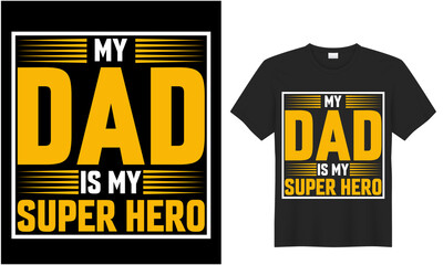 Happy fathers day t-shirt design gift t-shirt, Vector graphic typography, lettering. Usable for banners, print. You are the best dad, black background