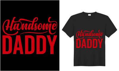 Happy fathers day t-shirt design gift t-shirt, Vector graphic typography, lettering. Usable for banners, print. You are the best dad, black background


