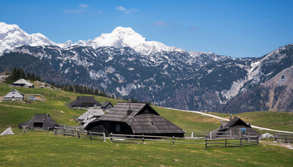 Beautiful nature at Velika Planina in Slovenia