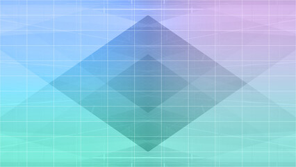 Abstract neon kaleidoscope grid shape background image.
