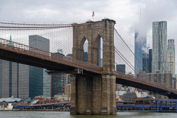 city bridge and city skyline