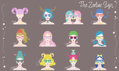 The Zodiac Sign　女の子の12星座	