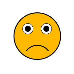 Fototapeta premium Emoticon icon. Simple emoji icon.