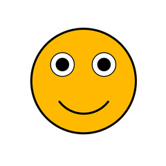 Emoticon icon. Simple emoji icon.