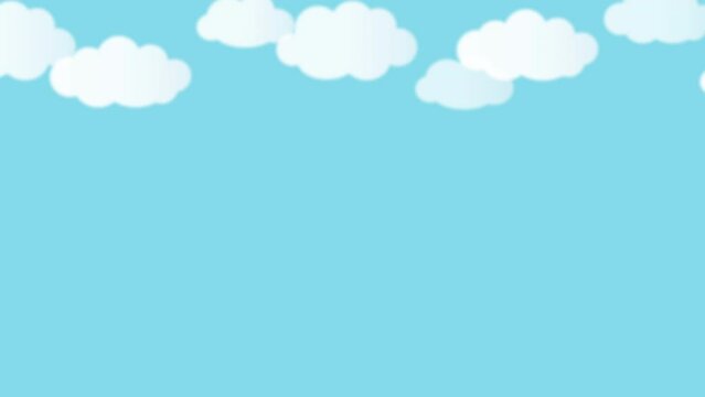 青空を流れる白い雲 2 タイムラプスふう