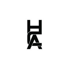 hca letter original monogram logo design