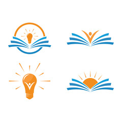 Book education logo templat