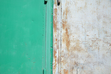 Iron, rusty texture.