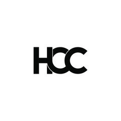 hcc letter original monogram logo design