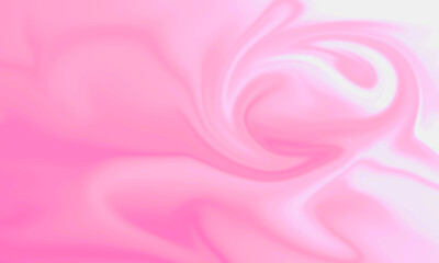 The illustration is created from a computer program using the Liquify method. make objects stand out Simulate a shallow depth of field by creating a blurred background with white and pink colors. An i