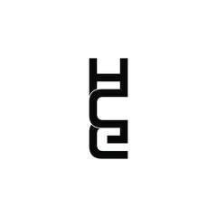 hce letter original monogram logo design