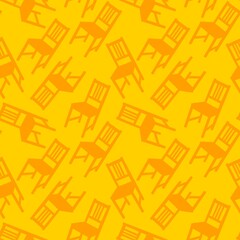 Seamless chair pattern for fabrics and textiles and packaging and gifts and kids and wrapping paper