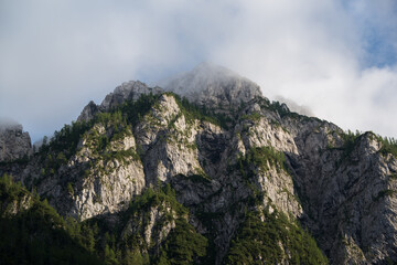 Mountains above Krma valey in Julian Alps