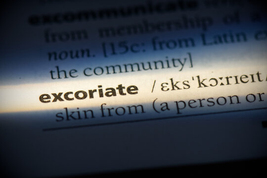 excoriate