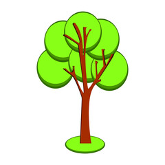 Tree Icons Vector Illustration , ecology, nature, garden. Tree set isolated on white background. vector illustration. Abstract trees. Vector illustration. Greeting cards, minimal corporate design.
