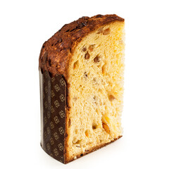 Panettone - Italian type of sweet bread loaf originally from Milan usually prepared and enjoyed for Christmas and New Year