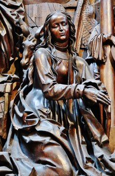 Anbetende Maria, Veit-Stoß-Altar, Dom, Bamberg