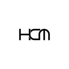 hcm letter original monogram logo design