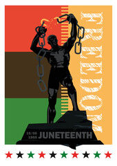 Freedom poster in honour of Juneteenth