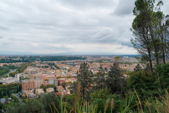 Panorama Of Rome From The Janiculum