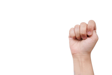 Obraz premium violence at home signal for helpisolated , white background