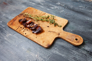 Horse meat and fat middle asian tatar cuisine sausage