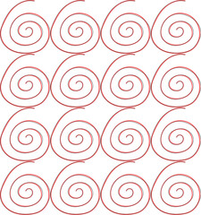 Seamless spiral pattern with thin lines. Abstract texture with geometric shapes. Stylish background in red color.