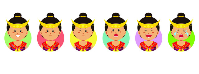 Timur Leste Avatar with Various Expression