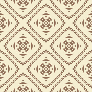 A vintage lacy squares seamless vector pattern