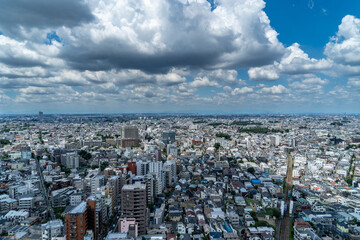 Fototapeta premium view for residential area of Tokyo.